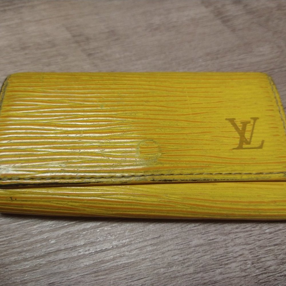 Louis Vuitton 4 ring Key Holder Golden Yellow and Purple